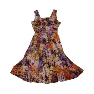 Vintage Graffiti Style Dress